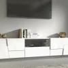 Mobile porta TV Maestrale, 220x44h46 cm, lucido<Dmora Online
