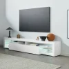 Mobile porta TV Meti, 200x40h35 cm, lucido<Dmora Discount