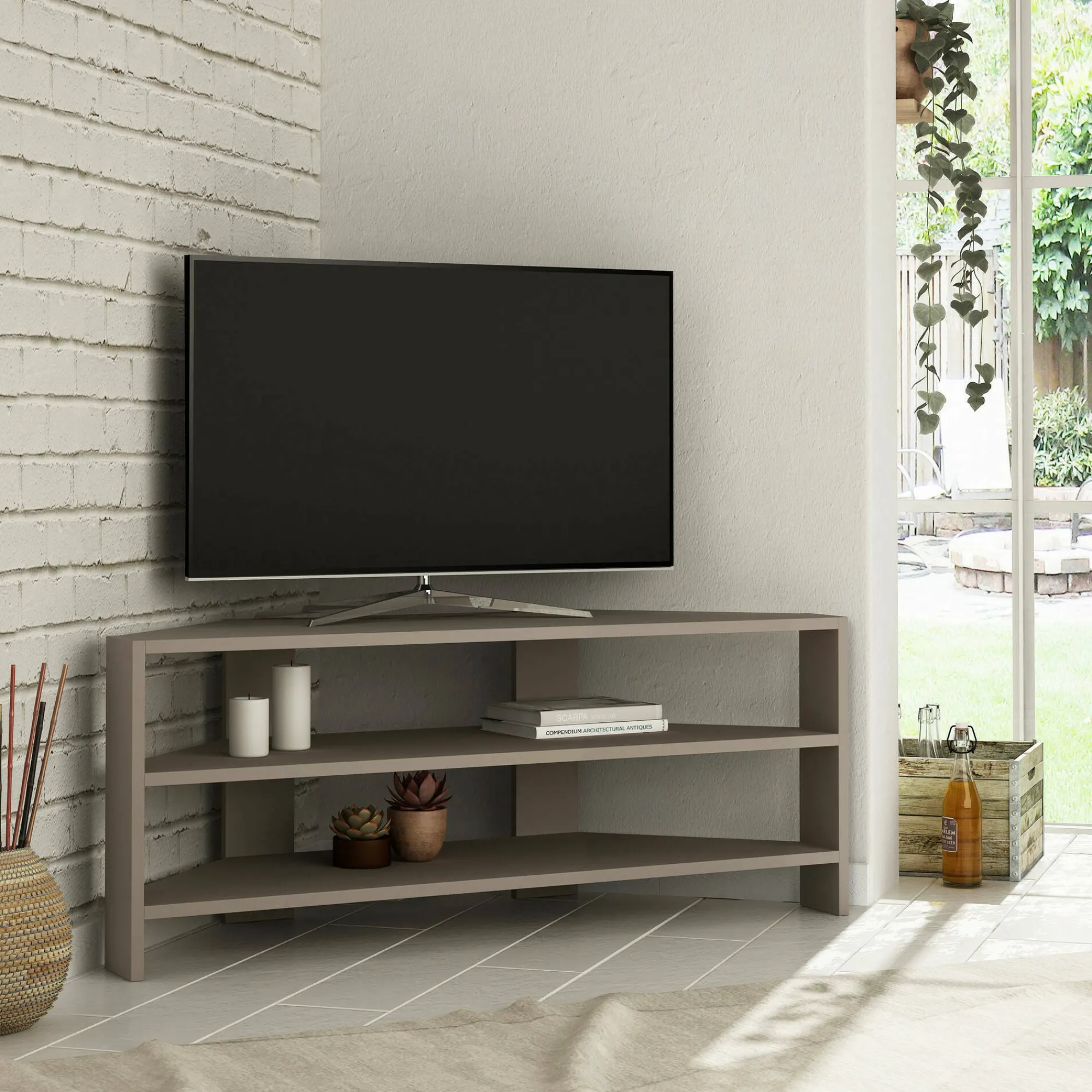 Mobile porta TV Naypyidaw, 114x36 h45 cm,<Dmora Discount