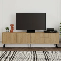 Mobile porta TV OlgadiKiev, 180x30 h50 cm,<Dmora Best Sale