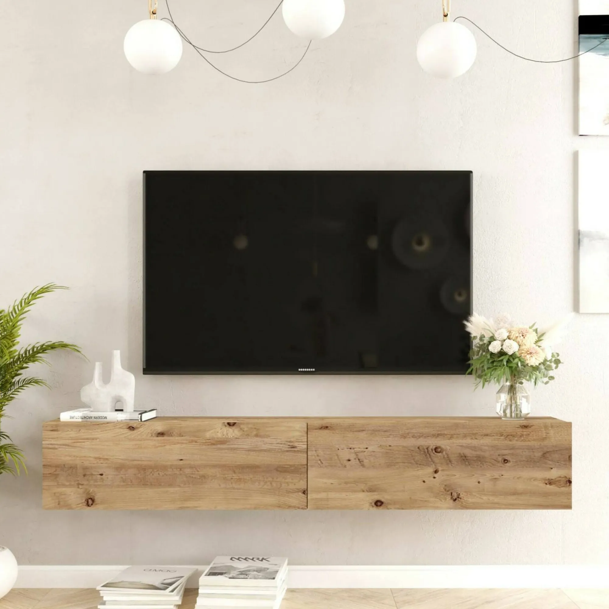 Mobile porta TV Pavone, 180x32h30 cm,<Dmora Best