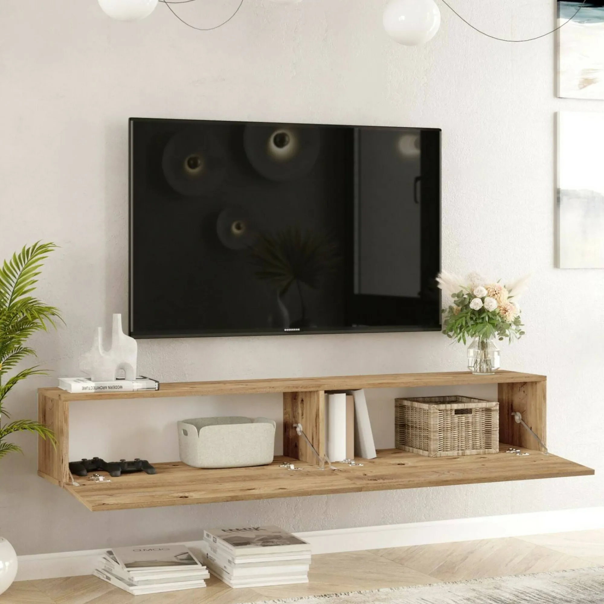 Mobile porta TV Pavone, 180x32h30 cm,<Dmora Best