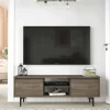 Mobile porta TV Toscana, 140x36 h48 cm, Marrone e Antracite<Dmora Store
