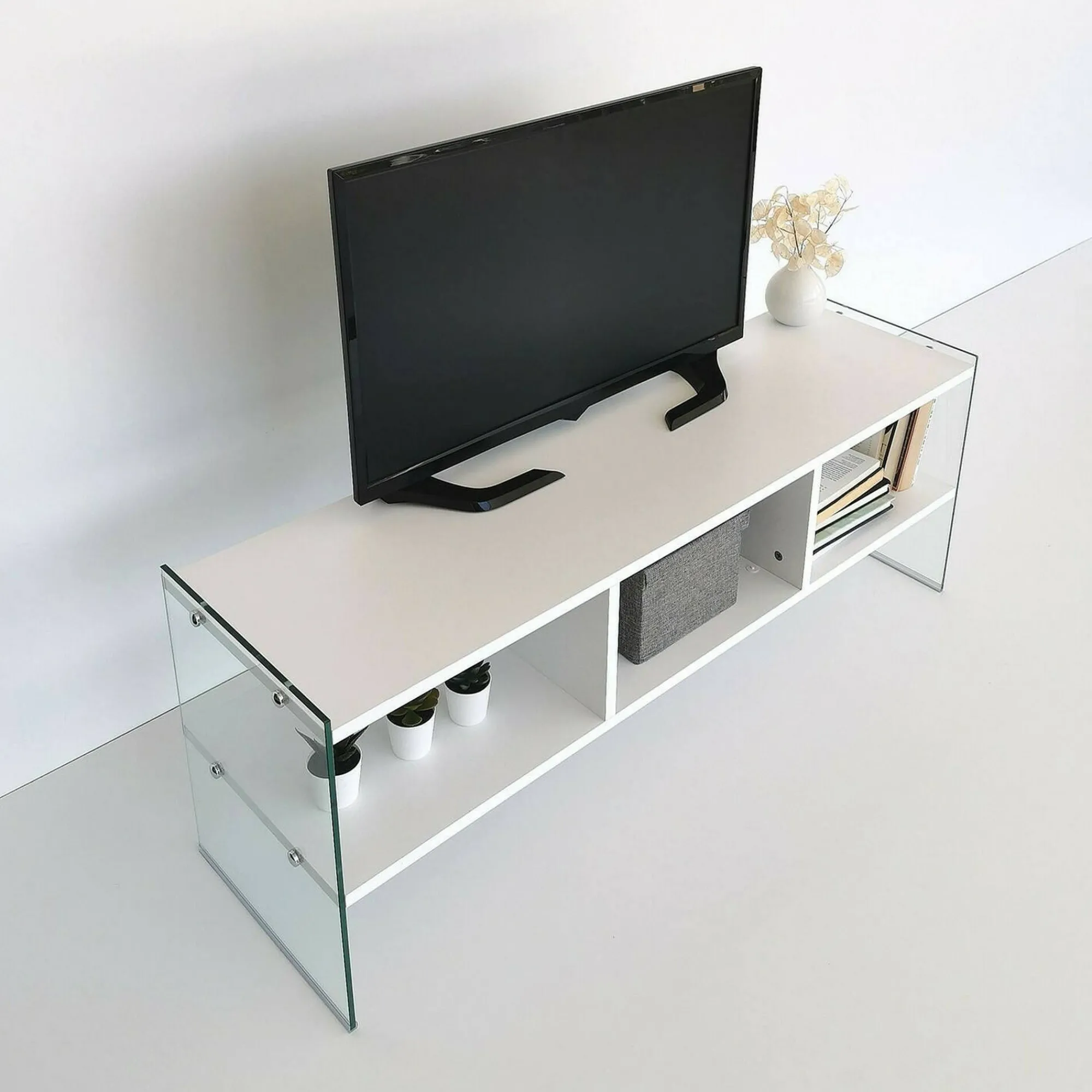 Mobile porta TV Winifred, 120x35h45 cm,<Dmora Shop