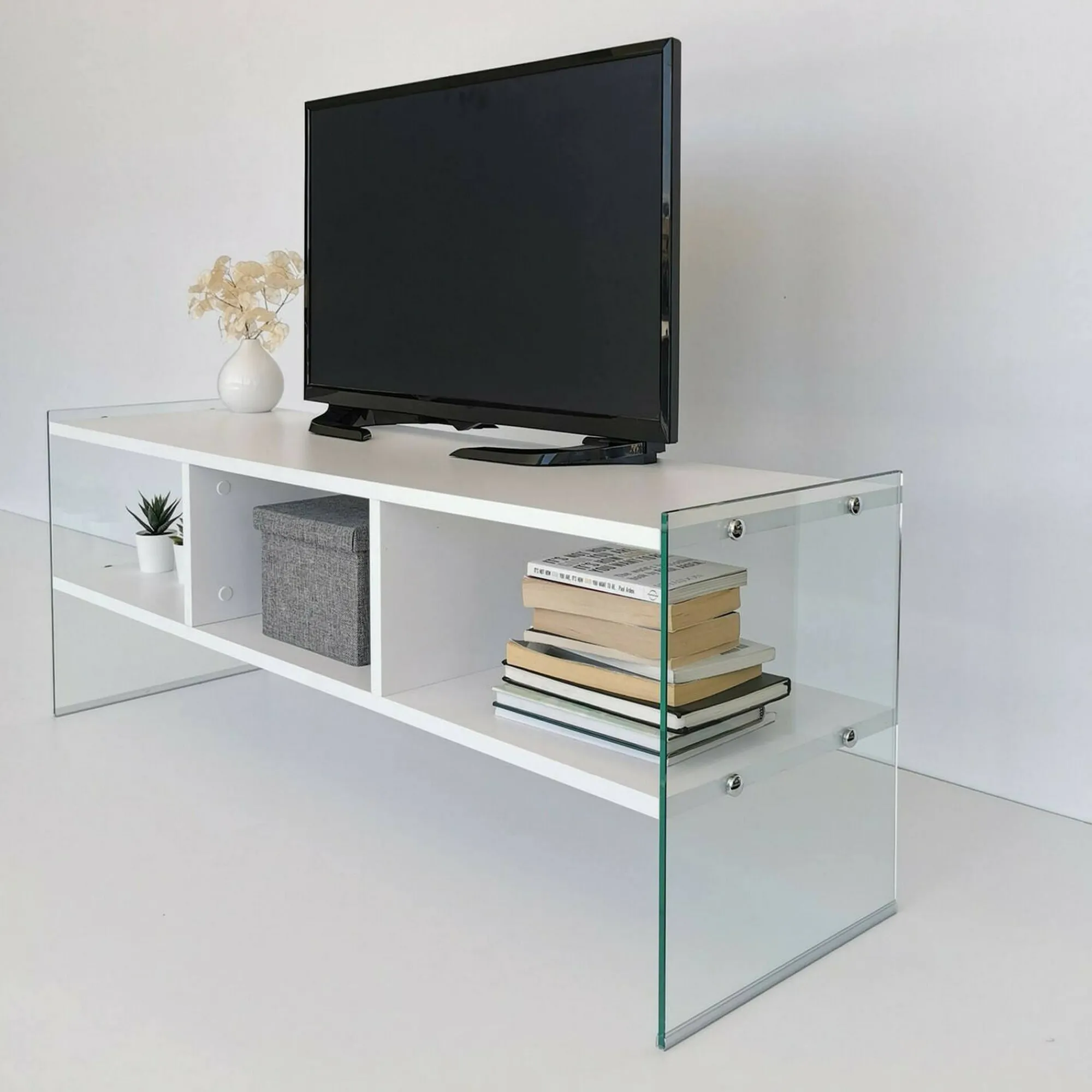 Mobile porta TV Winifred, 120x35h45 cm,<Dmora Shop
