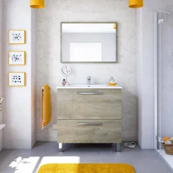 Mobile sottolavabo Abel, 80x45h80 cm,<Dmora Hot