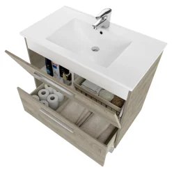 Mobile sottolavabo Abel, 80x45h80 cm,<Dmora Hot