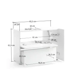 Mobile sottolavabo Alamo, , 83x34h62 cm<Dmora Cheap