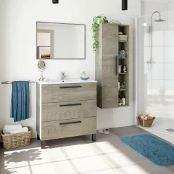 Mobile sottolavabo Elleboro, 80x45h86 cm,<Dmora Online