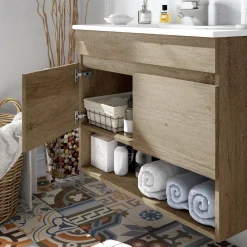 Mobile sottolavabo Enio, 80x45h64 cm,<Dmora Hot