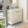 Mobile sottolavabo Florante, 80x45 h80 cm,<Dmora Clearance