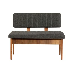 Panca Arielli, 110x40h85 cm, Noce e Antracite<Dmora Fashion