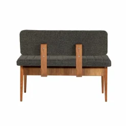 Panca Arielli, 110x40h85 cm, Noce e Antracite<Dmora Fashion