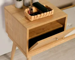 Panca Asolo, 40x105h45 cm, Quercia e Crema<Dmora Cheap