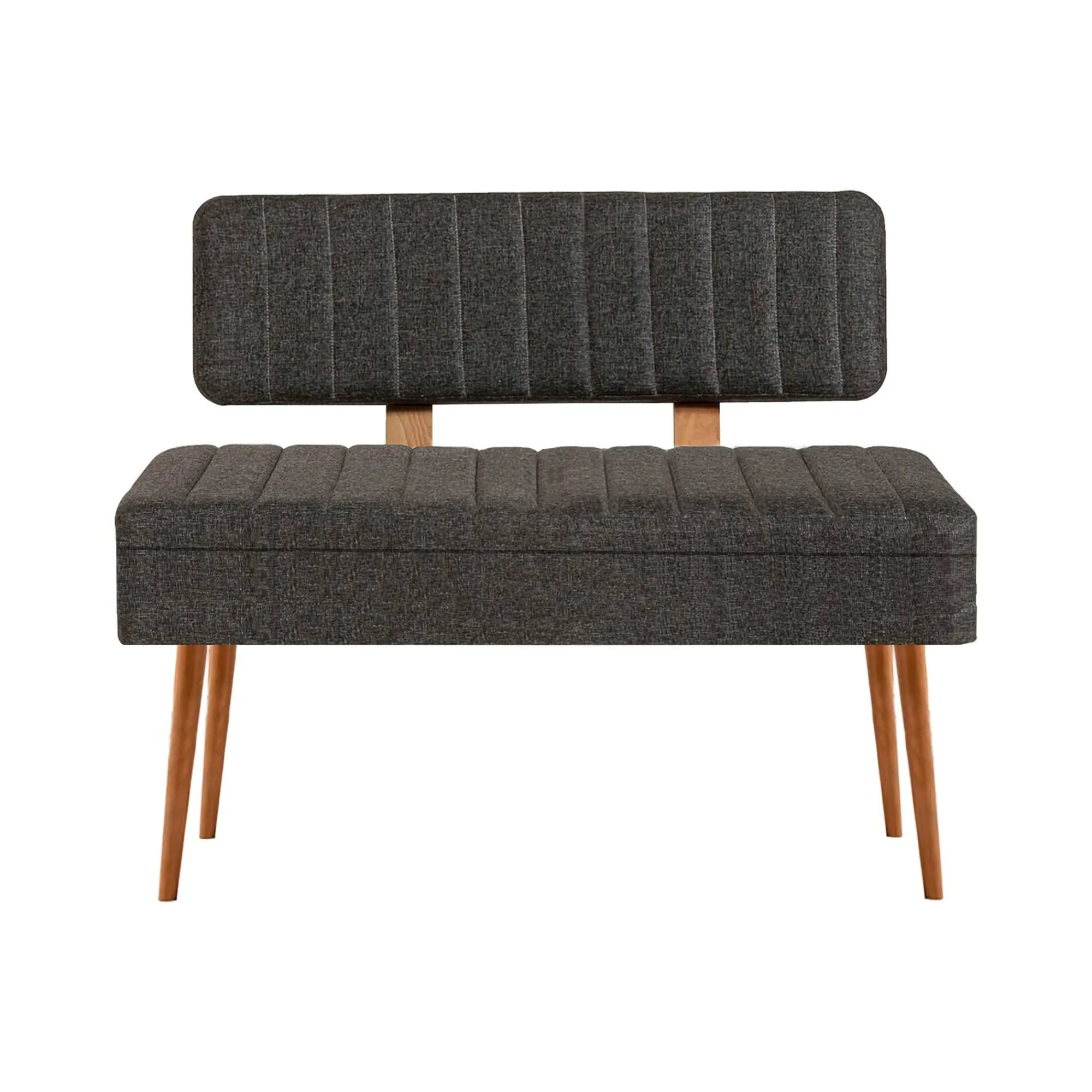 Panca Barthelemy, 90x39 h40 cm, Quercia e Antracite<Dmora Outlet