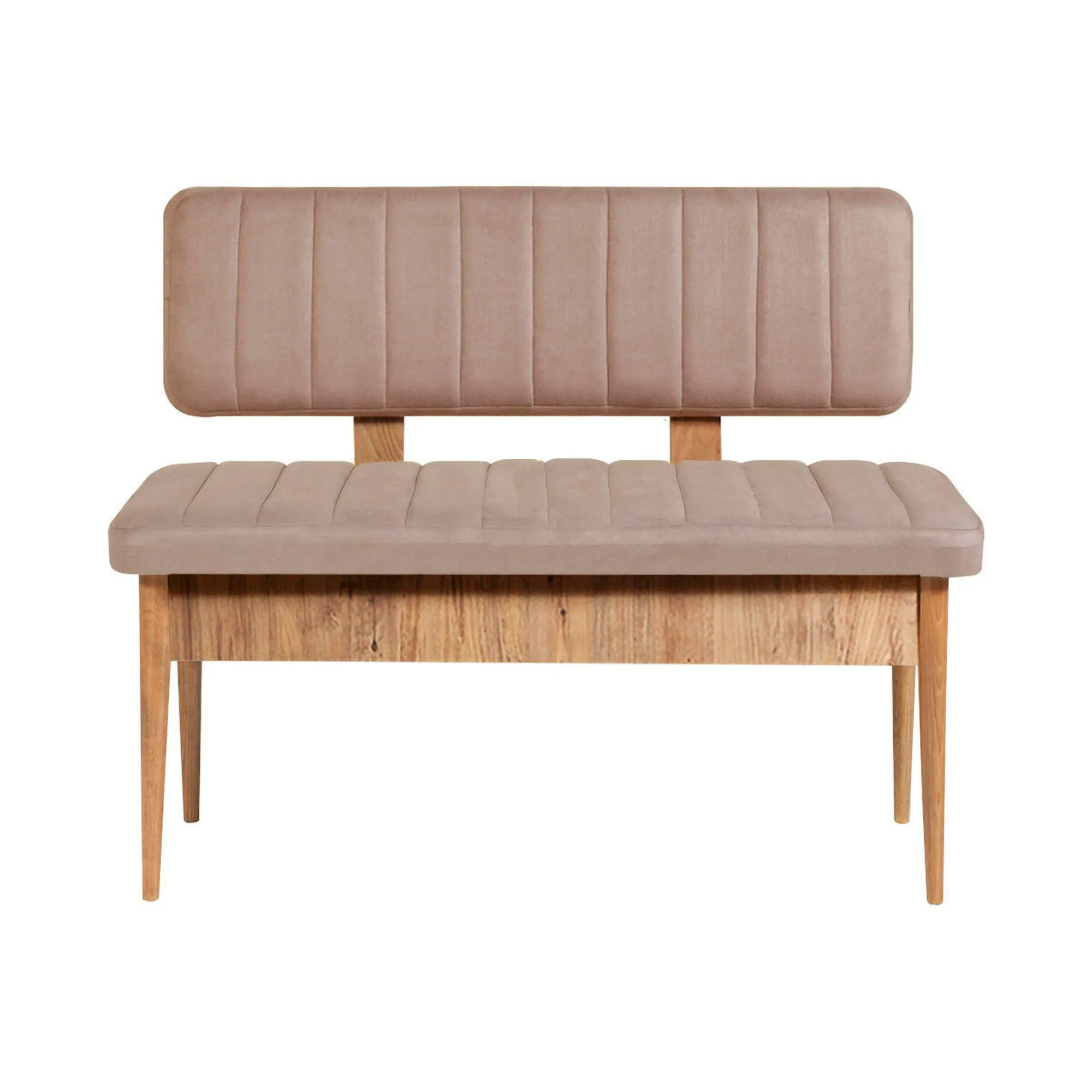 Panca Barthelemy, 110x46 h85 cm, Quercia e Cemento<Dmora Shop