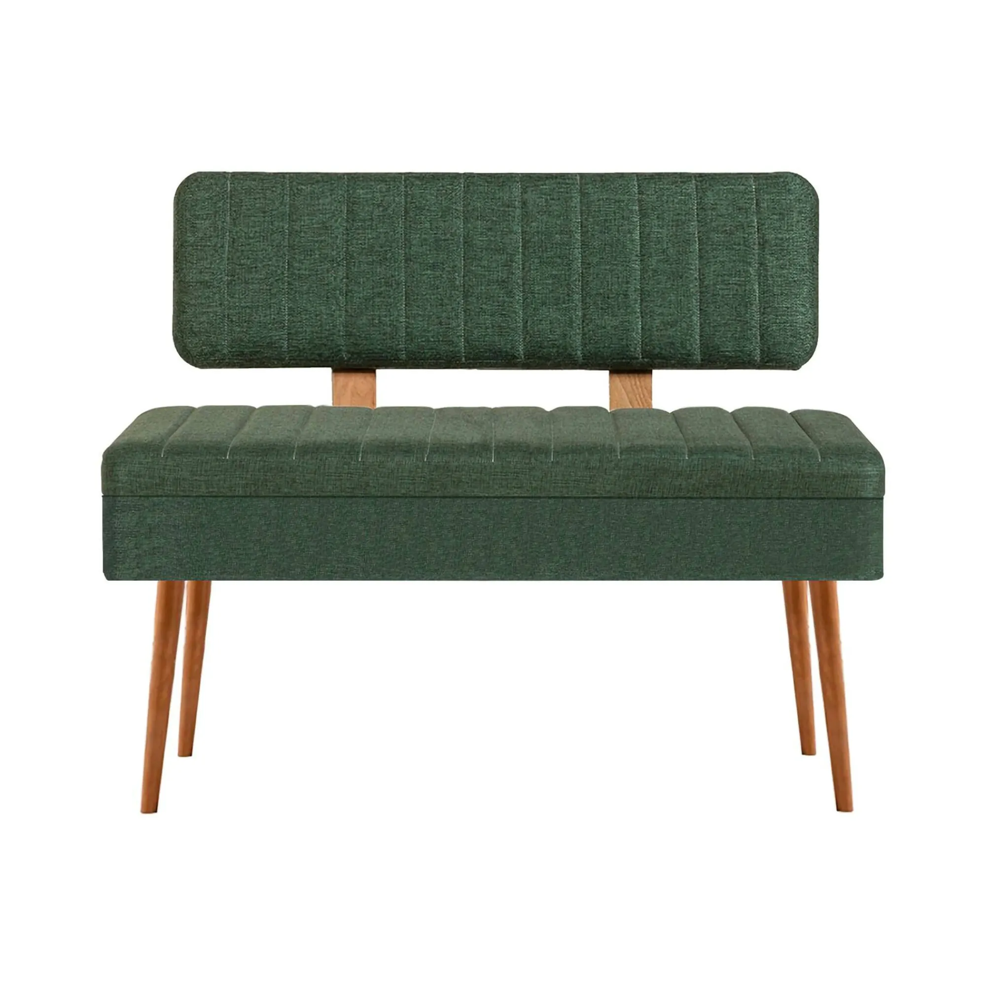 Panca Barthelemy, 90x39 h40 cm, Quercia e Verde<Dmora Discount
