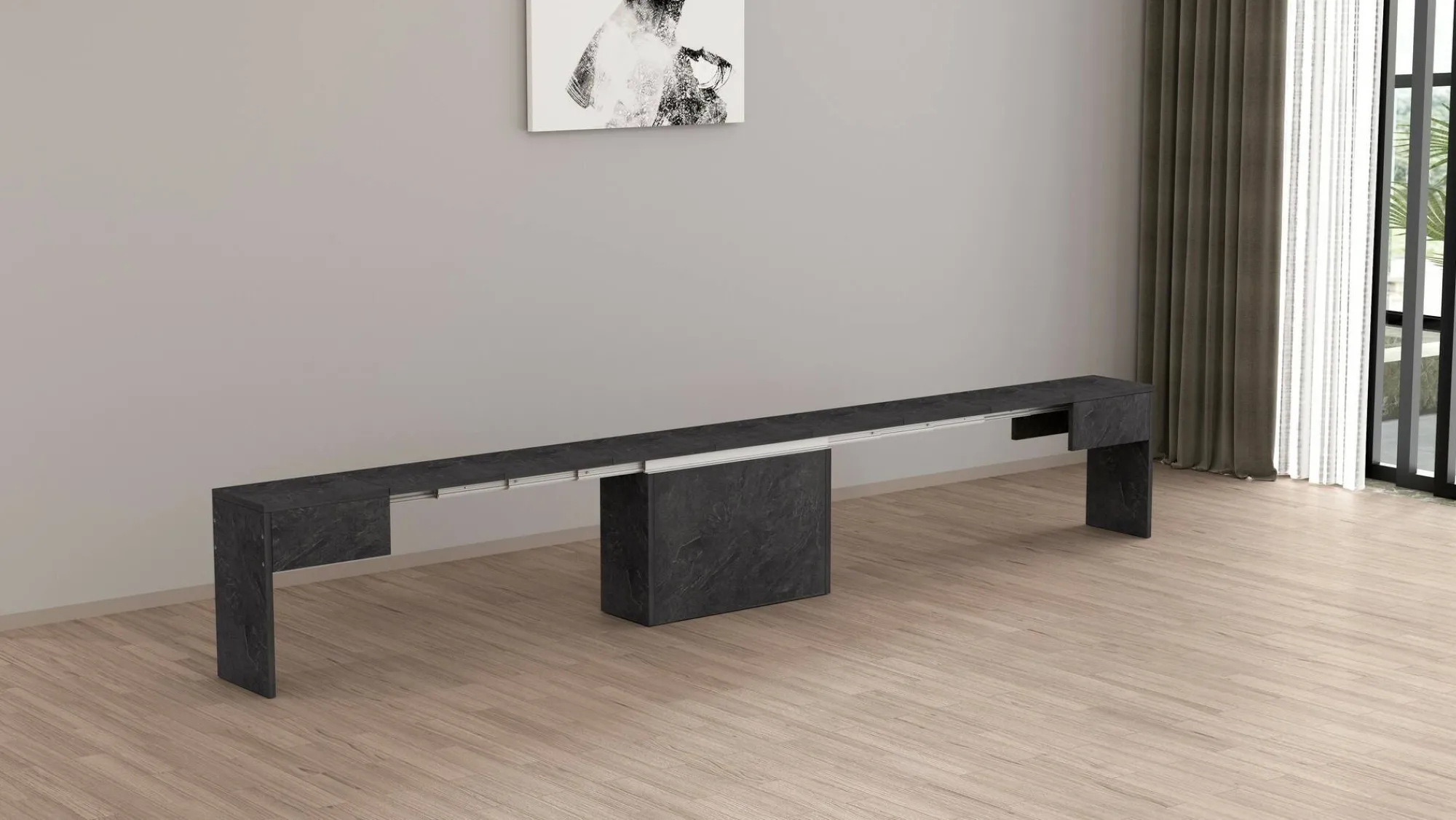 Panca Yutu, 290x25h45 cm,<Dmora Shop