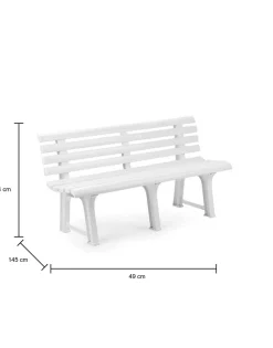 Panchina da esterno Artur, 145x49h74 cm,<Dmora Hot