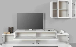 Parete attrezzata Alaskino, cm 240x45h180,<Dmora Best Sale