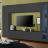 Parete attrezzata Alatri, cm 260x30h180,<Dmora Cheap