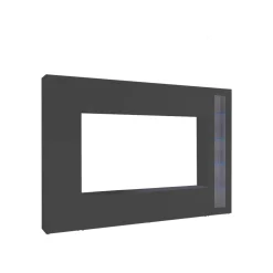 Parete attrezzata Alatri, cm 260x30h180,<Dmora Cheap