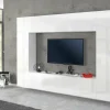 Parete attrezzata Amel, cm 260x30h180,<Dmora Online