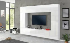 Parete attrezzata Amel, cm 260x30h180,<Dmora Online