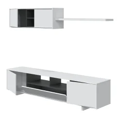 Parete attrezzata Angora, 260x41h46 cm,<Dmora Cheap
