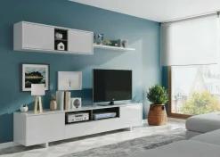 Parete attrezzata Angora, 260x41h46 cm,<Dmora Cheap