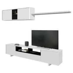 Parete attrezzata Angora, 260x41h46 cm,<Dmora Cheap