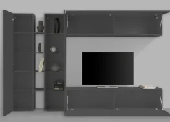 Parete attrezzata Annie, cm 280x30x180,<Dmora Best Sale