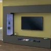 Parete attrezzata Arga, cm 290x40h191,<Dmora Outlet