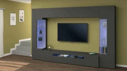 Parete attrezzata Arga, cm 290x40h191,<Dmora Outlet