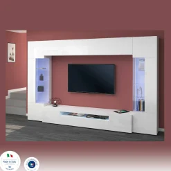 Parete attrezzata Arga, cm 290x40h191,<Dmora Best
