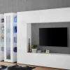 Parete attrezzata Arkan, cm 340x30h180,<Dmora Outlet