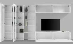 Parete attrezzata Arkan, cm 340x30h180,<Dmora Outlet