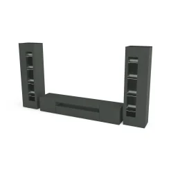 Parete attrezzata Aslhey, cm 290x40h162,<Dmora Cheap