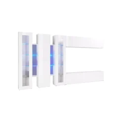 Parete attrezzata Atta, cm 340x30h180,<Dmora Best