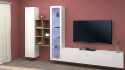 Parete attrezzata Ausonia, cm 320x30h180,<Dmora Sale