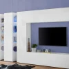 Parete attrezzata Carretto, cm 340x30h180,<Dmora Hot