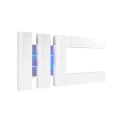 Parete attrezzata Carretto, cm 340x30h180,<Dmora Hot