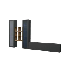 Parete attrezzata Dcorrei, cm 320x30h180,<Dmora Best Sale