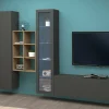 Parete attrezzata Dcragn, cm 320x30h180,<Dmora Outlet
