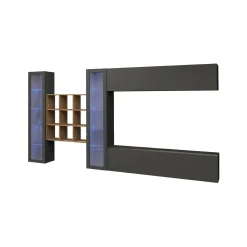 Parete attrezzata Dfancon, cm 350x30h180,<Dmora Best Sale