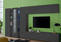 Parete attrezzata Dfilard, cm 320x30h180,<Dmora Outlet