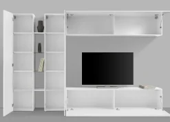 Parete attrezzata Enstatite, cm 280x30x180,<Dmora Outlet