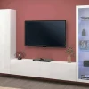 Parete attrezzata Felicina, cm 260x30h180,<Dmora Best Sale