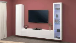 Parete attrezzata Felicina, cm 260x30h180,<Dmora Best Sale