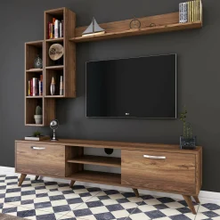 Parete attrezzata Gunding, 180x35 h49 cm,<Dmora Sale